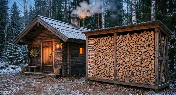 Укладка дров в Казани, улица Парковая, 38